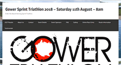 Desktop Screenshot of gowertriathlon.co.uk